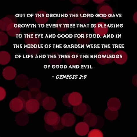 Garden Of Eden Tree Of Knowledge Of Good And Evil The Tree Of Life
