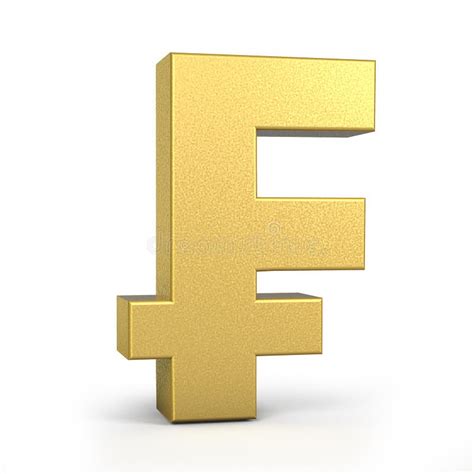 Franc symbol 3d stock illustration. Illustration of income - 17200608