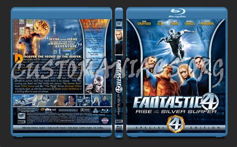 Fantastic Four Rise Of The Silver Surfer Blu Ray Cover Dvd Covers