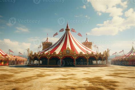 Circus tent at summer day. Generative AI 32427654 Stock Photo at Vecteezy