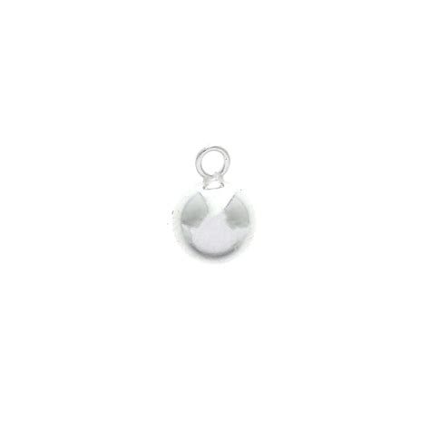 Breloque forme boule 6 mm pour la création de bijoux fantaisie en