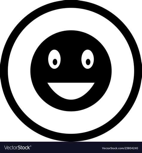 Laughing emoji icon Royalty Free Vector Image - VectorStock