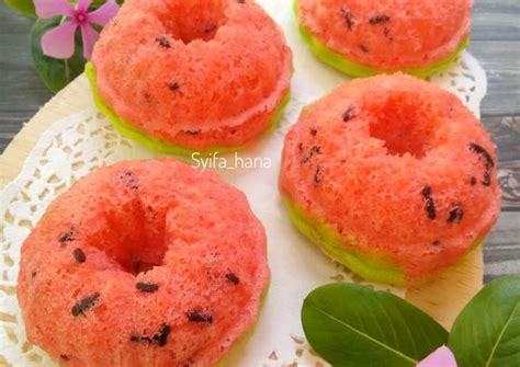 Resep Bolu Kukus Semangka Oleh Syifa Hana Cookpad