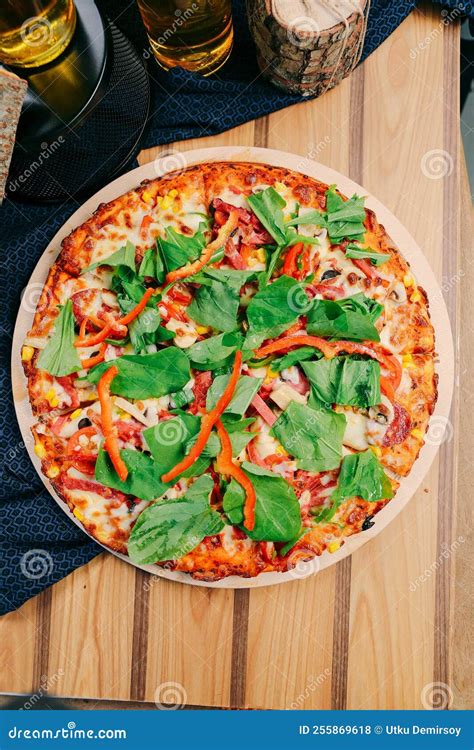 Mistura Deliciosa De Pizza Comida Italiana Foto De Stock Imagem De