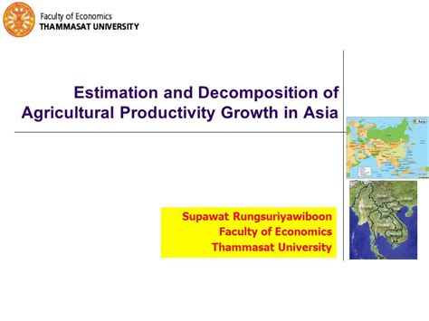 Estimation And Decomposition Of Agricultural Productivity Growth In