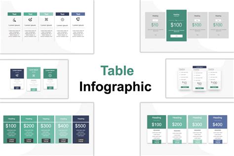 Free Table Infographic Template 2 - PowerPoint - PPT & Google Slides ...