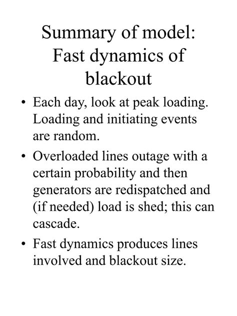 PPT Cascading Failure And Self Organized Criticality In Electric