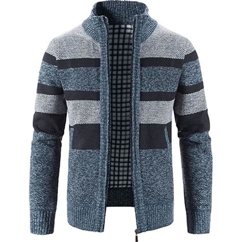 Pull Homme Cardigan En Tricot Grosse Maille Marque Mod Le Col