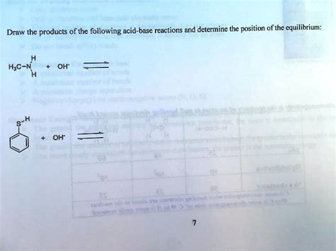 SOLVED Draw The Products Of The Following Acid Base Reactions Nd