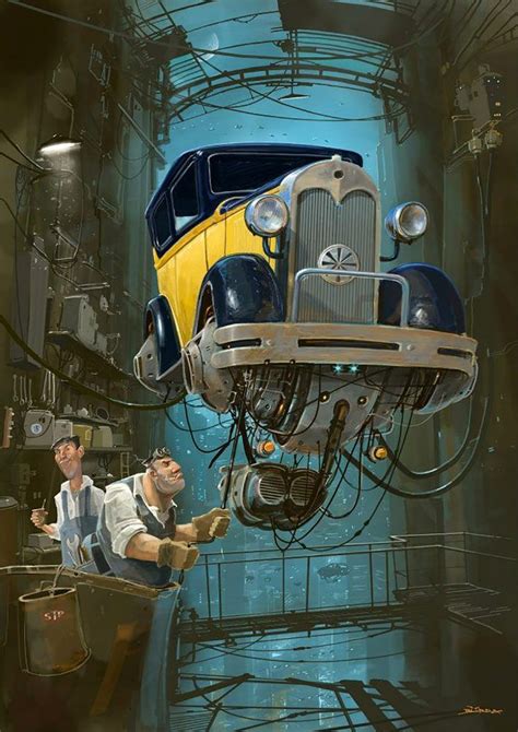 Flying Car Illustrations By Alejandro Burdisio Inspiration Grid Sci