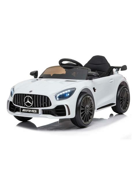 Auto Elettrica Per Bambini Mercedes Benz Amg Gtr V Bianca Linea P