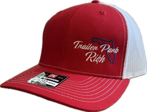 Red White And Blue Florida Snapback Trailer Park Rich