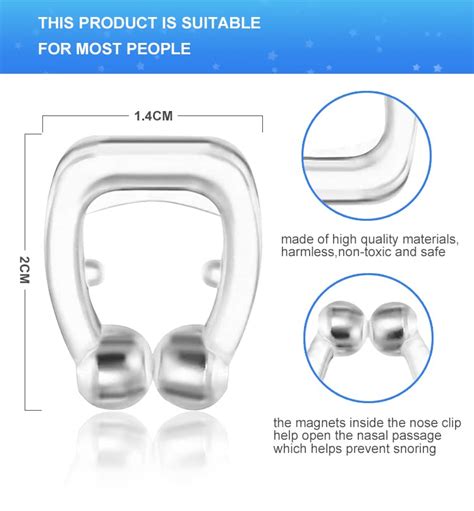 Anti Snoring Devices Silicone Magnetic Anti Snoring Nose Clip