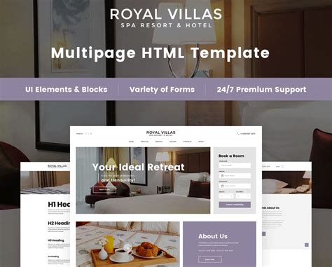 Html Hotel Booking Website Templates Yes Web Designs