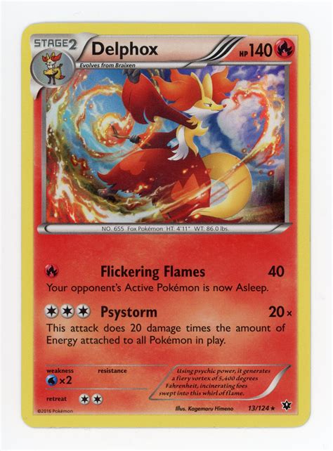 Delphox Pokemon Card