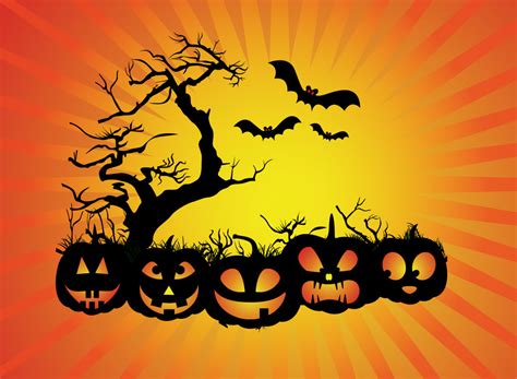 Halloween Scene Vector