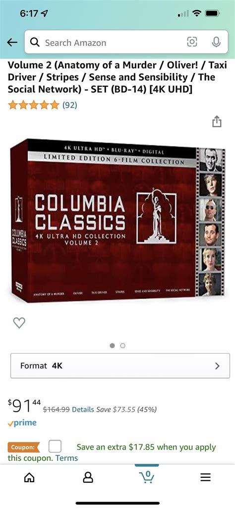 Insane sale on Columbia classics vol. 2. Get it while it lasts : r/4kbluray