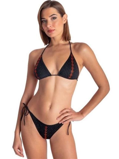 Bikini Cristalli Nero Pin Up InFashionStore