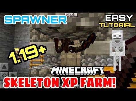 Easy Skeleton Xp Farm Minecraft Tutorial Easiest Skeleton Mob