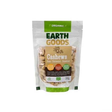 Earth Goods Organic Cashews 220g Choithrams UAE