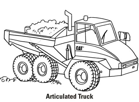 Kolorowanka Dobra ciężarówka przegubowa Pobierz wydrukuj lub