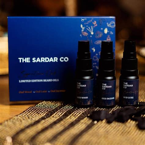 Signature Oud Beard Oil Collection The Sardar Co