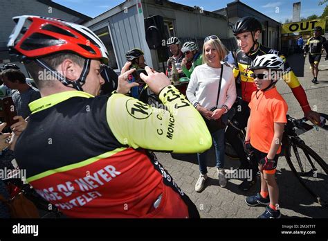 Belgian Philippe Gilbert Of Quick Step Floors With Fans Pictured During The Philippe Gilbert