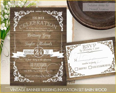 Free Rustic Wedding Invitation Printable Templates Of Rustic Wedding