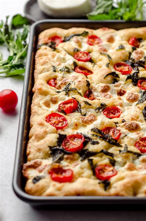 The Best Caprese Focaccia Recipe Fresh April Flours