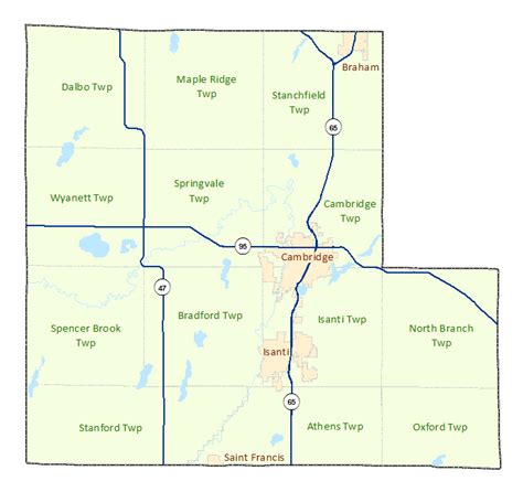 Isanti County Maps