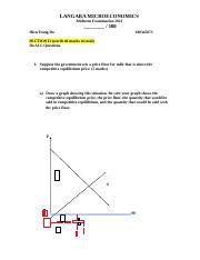 Langara Microeconomics Midterm Examination Version A Written Doc