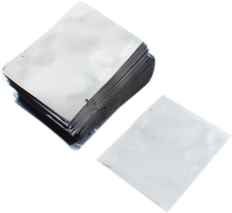 Uxcell 200pcs 25 X 3 Esd Anti Static Shielding Bags Open