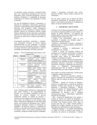 Intelig Ncia Geoespacial Um Estudo Aplicado Pol Cia Civil Do