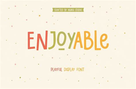 Enjoyable Playful Font - FreeDaFonts