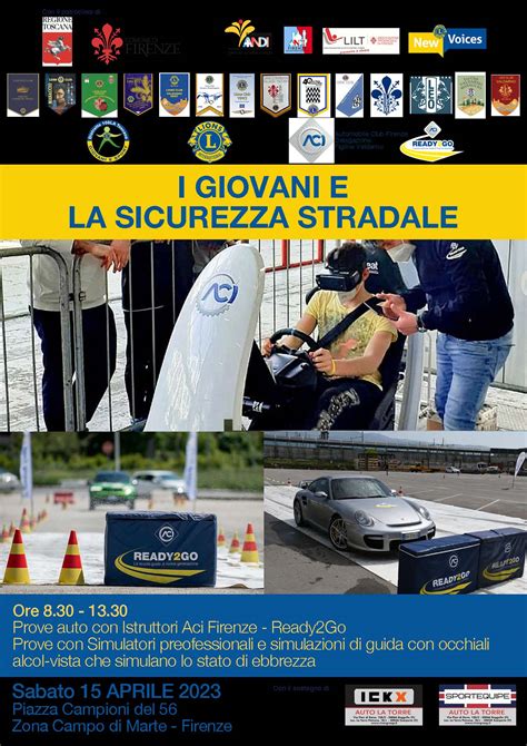 I GIOVANI E LA SICUREZZA STRADALE Firenze 15 04 2023 Lions Club