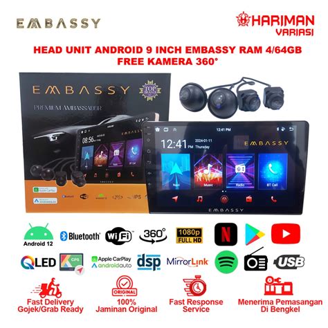 Jual Headunit Android Inch Embassy Premium Ambassador Ram Gb