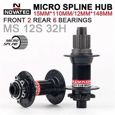 Novatec Cubo 32 Buraco Micro Spline 12 Velocidade Hub 12v Mtb 29 Aro 32