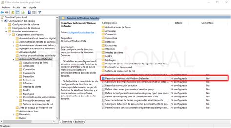 Cu L Es La Directiva De Grupo Para Desactivar Windows Defender