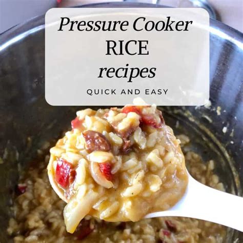 Pressure Cooker Rice Recipes | Feisty Tapas