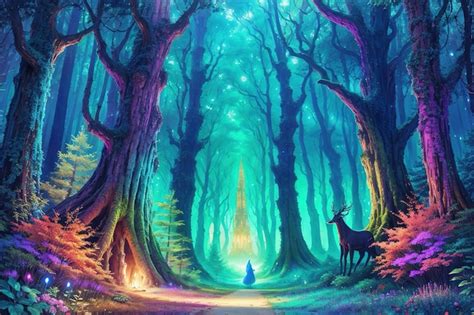 Premium Ai Image Enchanted Forest