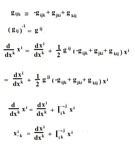 Gm Jackson Physics And Mathematics How To Derive Christoffel Symbols