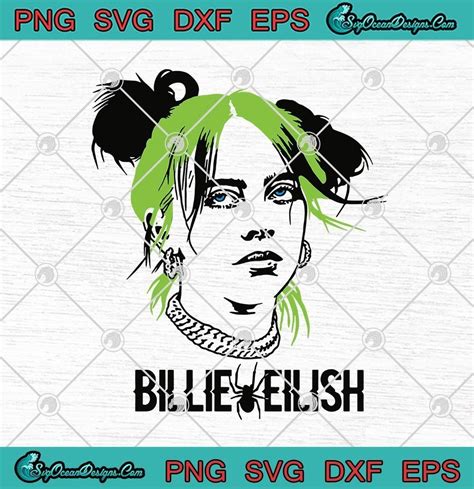 Billie Eilish Spider Svg Png Eps Dxf Cricut File Silhouette Art