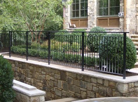 Rail Iron Fence Retaining Wall Fence Patio Railing Aluminum Fencing