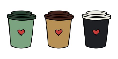 Cute Cup Of Tea Or Coffee Illustration Simple Cup Clipart Cozy Home