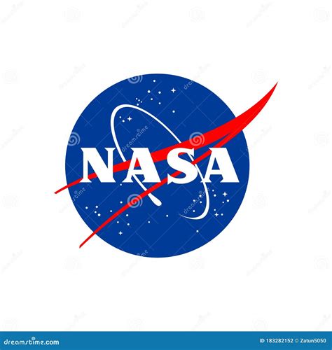 Diseño De Vectores De Logotipo De Nasa Fotografía Editorial