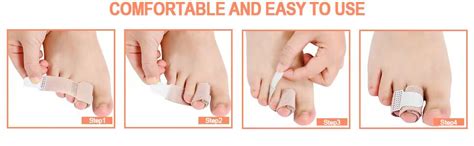 12 Pack Fabric Hammer Toe Correctors Reusable Toe Buddy Wrap