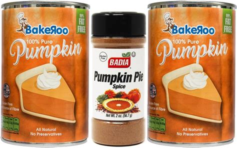 Bakeroo Tinned Pumpkin Puree Pumpkin Pie Filling 100 Natural 2 X