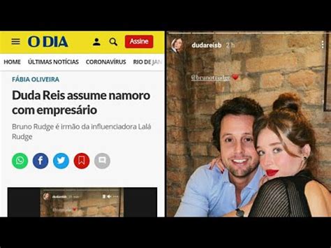 Duda Reis Assume Namoro Bruno Rudge Youtube