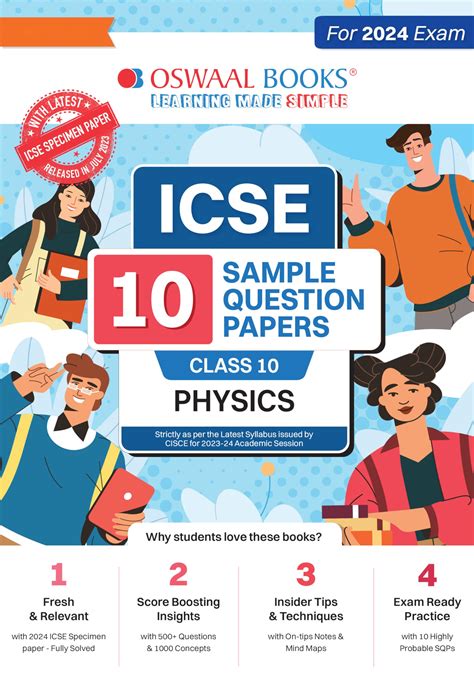 Buy Oswaal Icse 10 Sample Question Papers Class 10 Physics For Board Exam 2024 Based On The