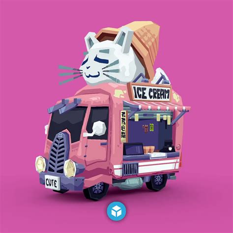 Sketchfab On Twitter New Staff Pick Cute Ice Cream Truck By